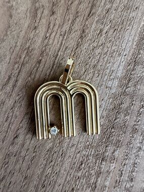 Adina Reyter 14k Iconic Gold and Diamond charm gently worn